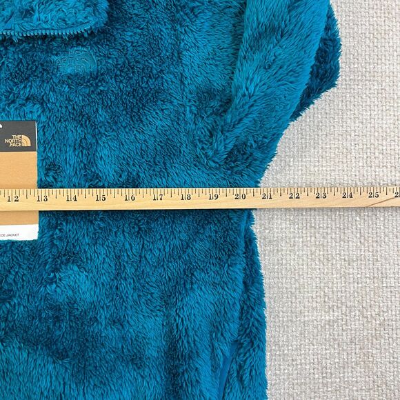 NEW The North Face Fleece Jacket Girls XL 18 Fuzzy Deep Lagoon Blue Soft - Picture 5 of 7